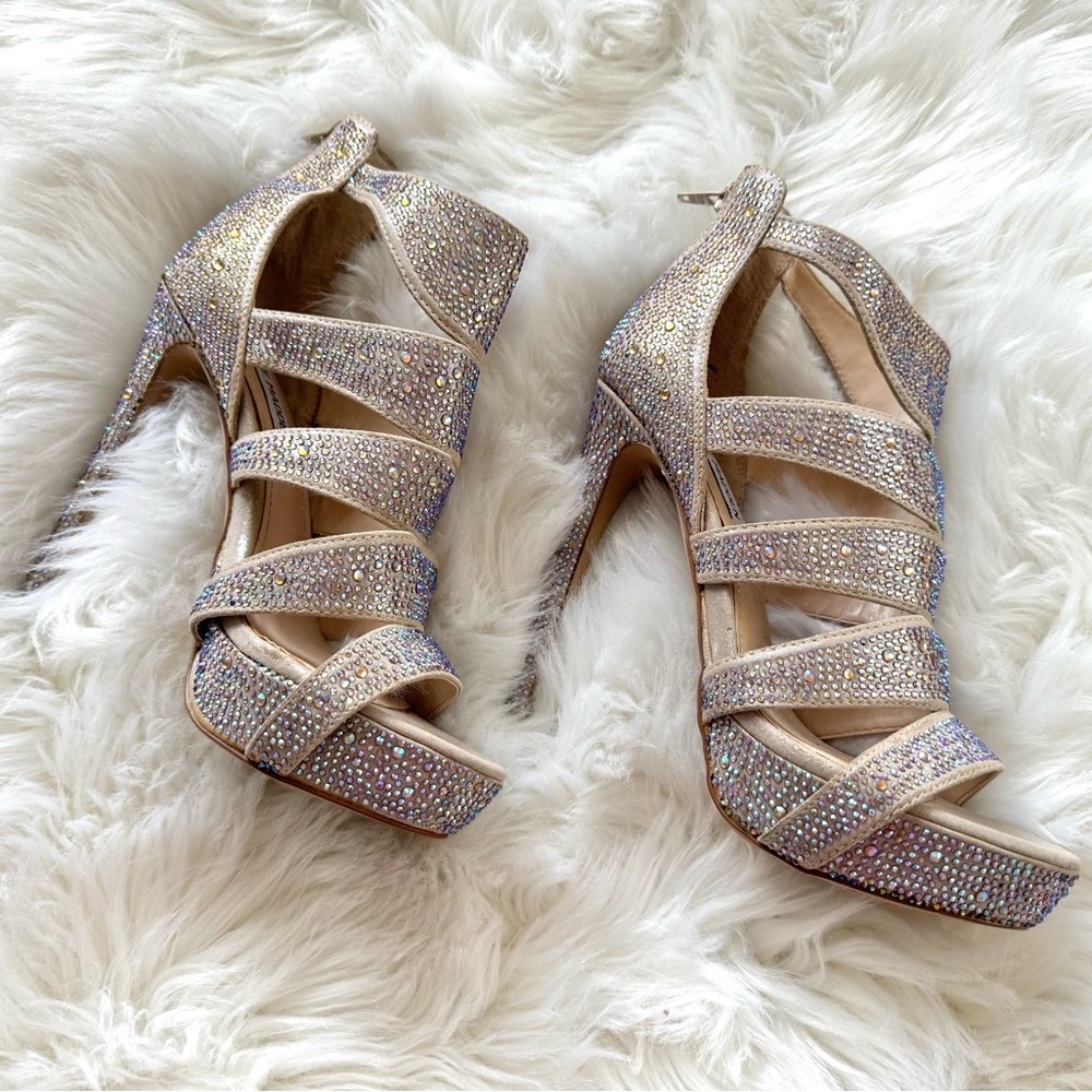 ✨Steve Madden Glittering Strappy Heels✨
